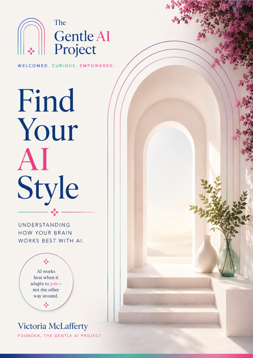 Cover of the Find Your AI Style booklet by Victoria McLafferty
